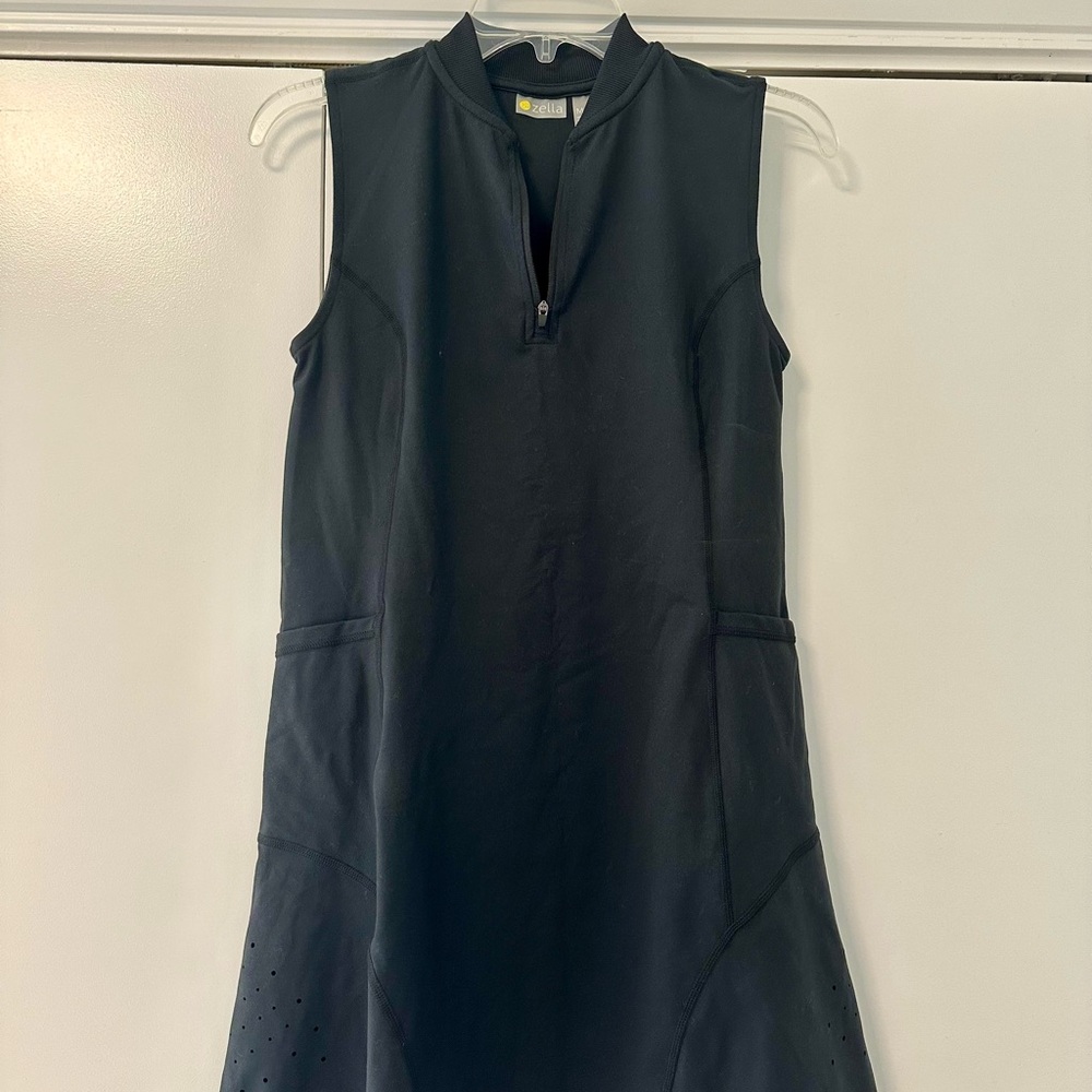 Zella Black Sleeveless Sheath Dress